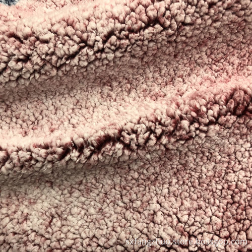 printed sherpa faux  lambswool cloth fabric